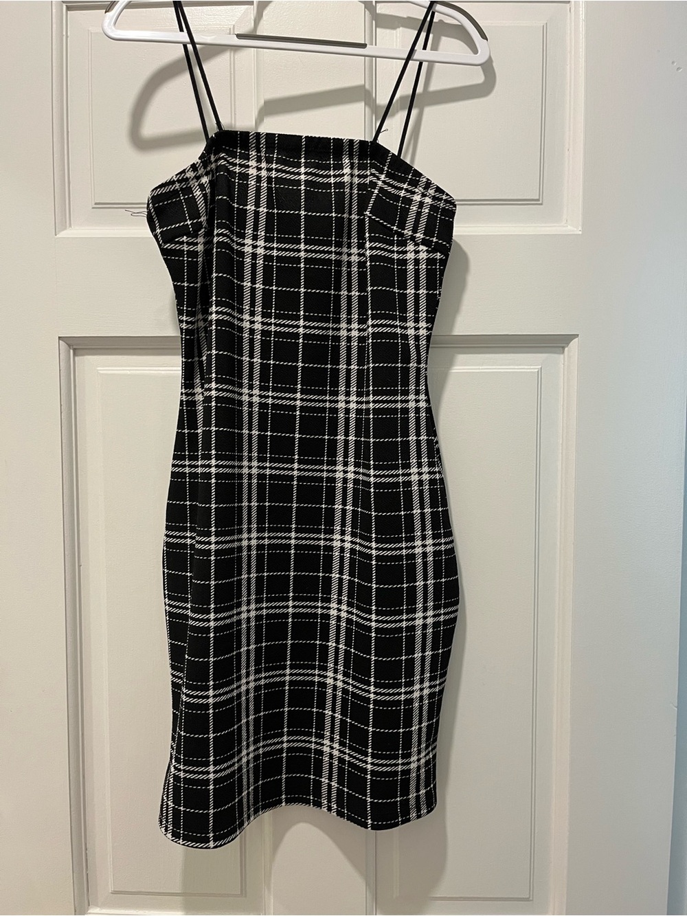 Slip plaid dress